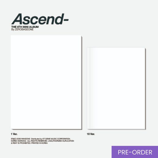 {PRE-ORDER} ZEROBASEONE - The 6th Mini Album [Ascend-] (Photobook Ver.)